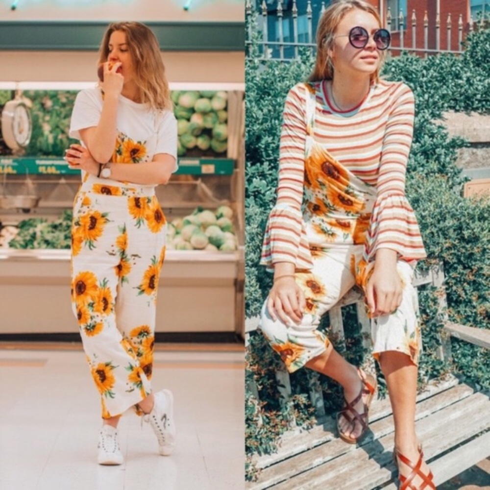 Flair the label sunflower jumpsuit